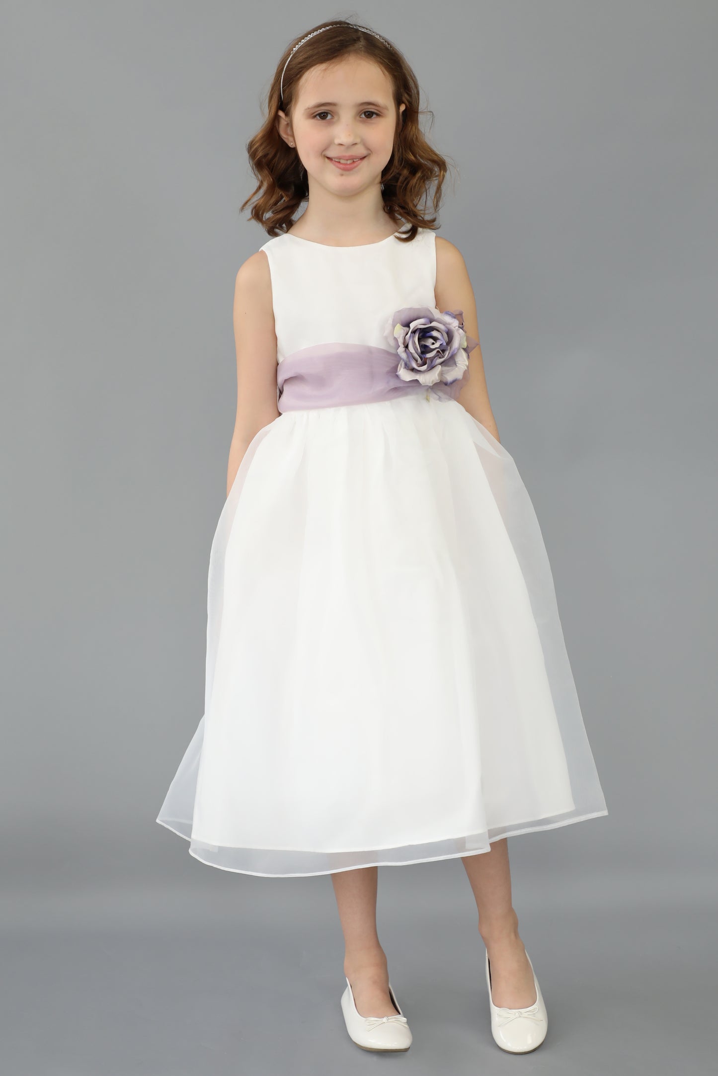 The Organza Dress- Customizable with 17 Sash Colors!