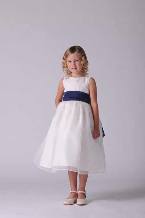 The Organza Dress- Customizable with 17 Sash Colors!