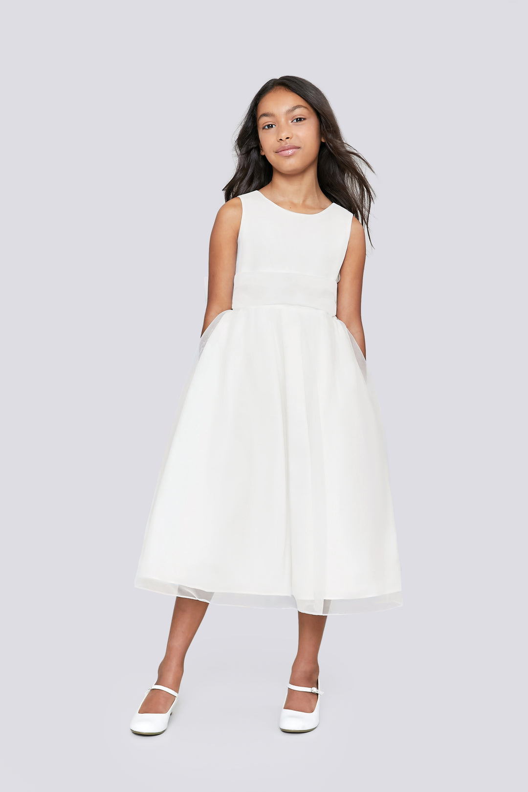 The Organza Dress- Customizable with 17 Sash Colors!  Us Angels