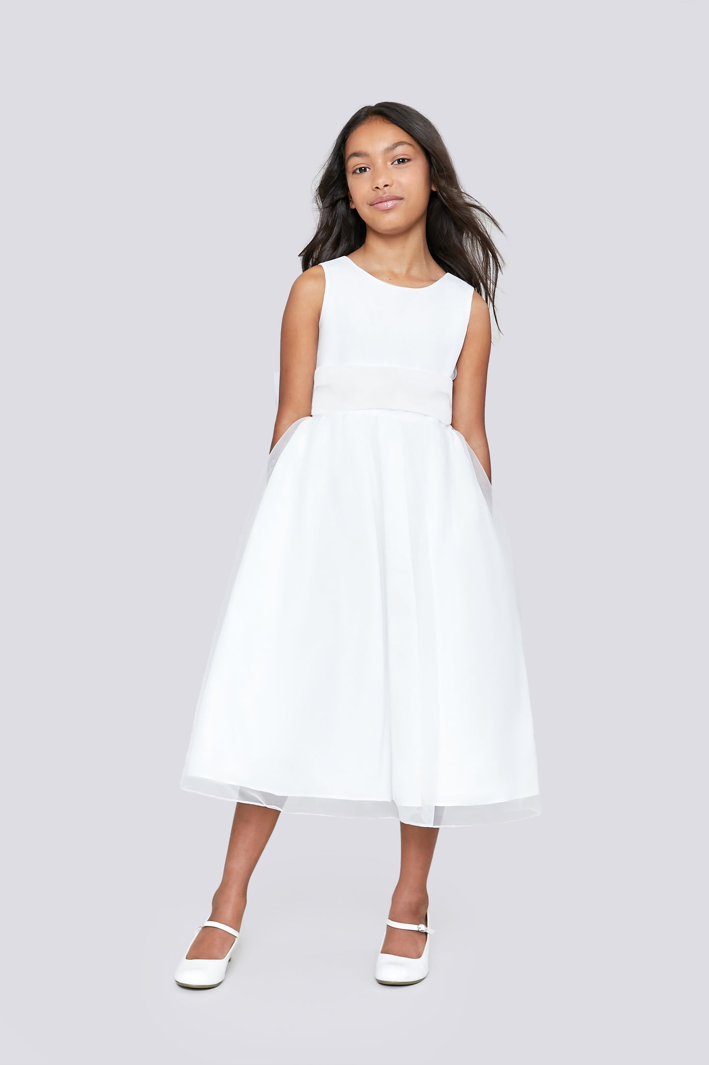 The Organza Dress- Customizable with 17 Sash Colors!
